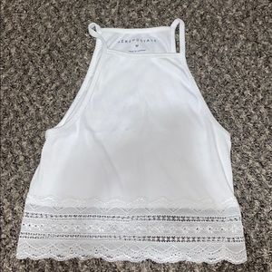 White crop top